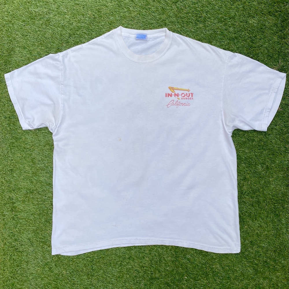 2002 In-N-Out Burger California Mike Zaremba Graphic White T-Shirt - Men's XL